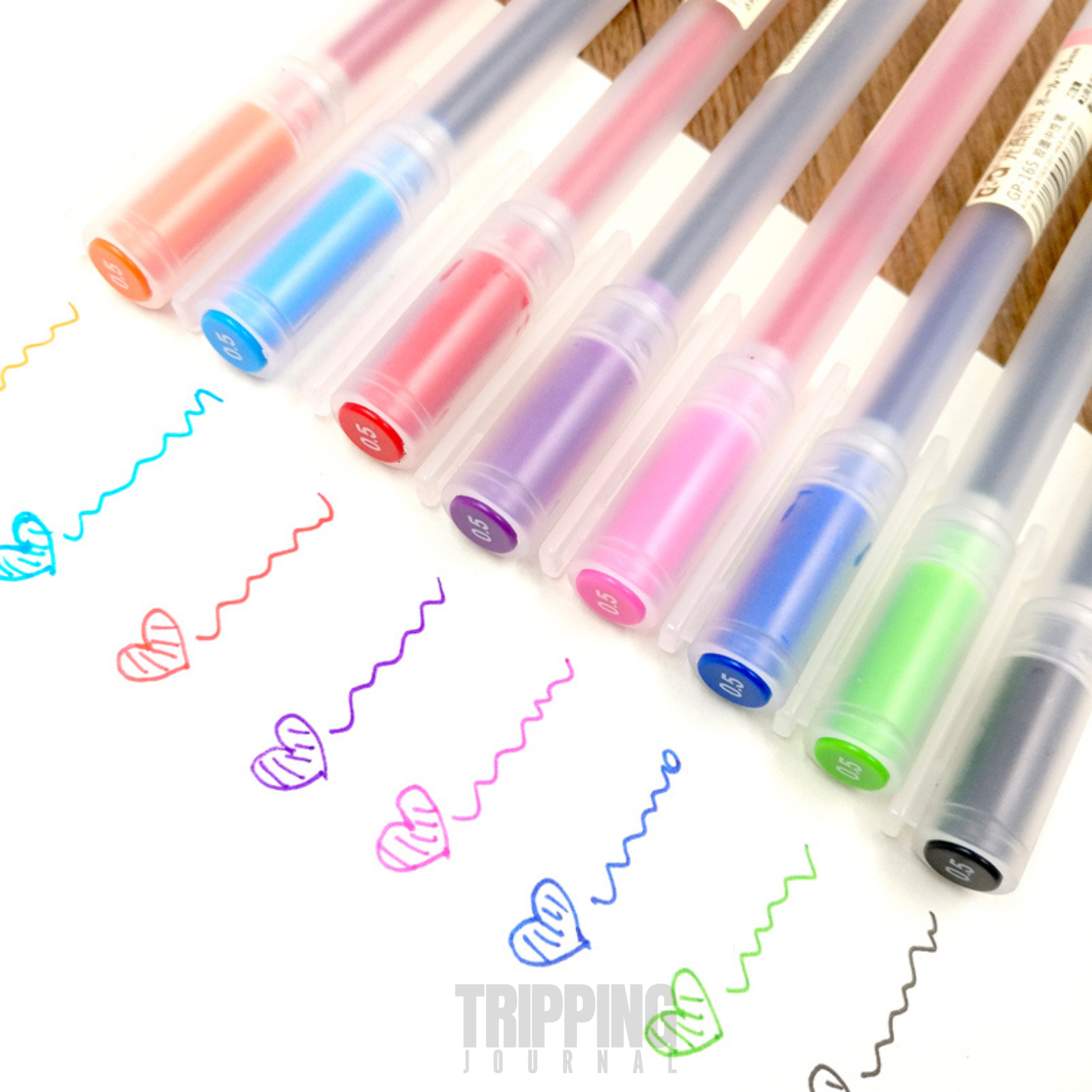 Muji Style Color Burst Pens: 12 Pack – TrippingJournal